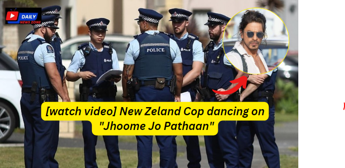 [watch video] New Zeland Cop dancing on "Jhoome Jo Pathaan"